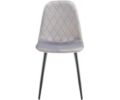 Kėdė Monita Rhombi, velvet, pilka