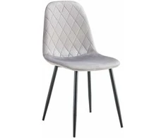 Kėdė Monita Rhombi, velvet, pilka