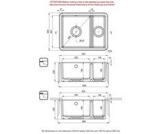 Keraminė virtuvinė plautuvė Deante Lumi ZCU_6503, Baltas