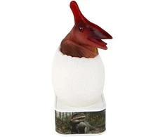 Kiaušinio formos LED lempa su dinozauru Pterozauru, raudona
