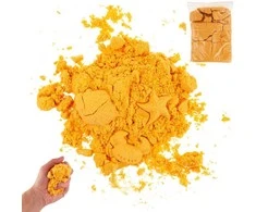 Kinetinis smėlis, 1kg., geltonas