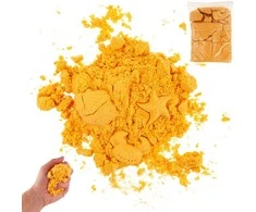 Kinetinis smėlis, 1kg., geltonas