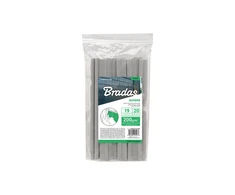 Klipsai tvoros juostai 19 cm Bradas, 20 vnt., šviesiai pilka