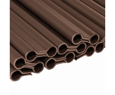 Klipsai tvoros juostai Bradas Solid, 19 cm, 20 vnt., ruda