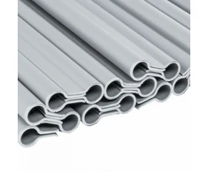 Klipsai tvoros juostai Bradas Solid, 19 cm, 20 vnt., šviesiai pilka