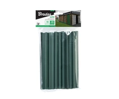 Klipsai tvoros juostai Bradas Solid, 19 cm, 20 vnt., žalia