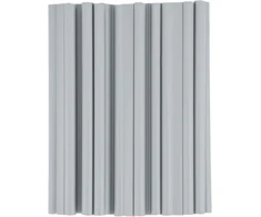 Klipsai tvoros juostai Bradas Solid, 19 cm, 20 vnt., šviesiai pilka