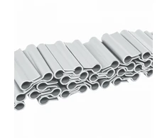 Klipsai tvoros juostai Bradas Solid, 4.75 cm, 40 vnt., šviesiai pilka