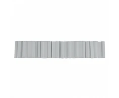 Klipsai tvoros juostai Bradas Solid, 4.75 cm, 40 vnt., šviesiai pilka