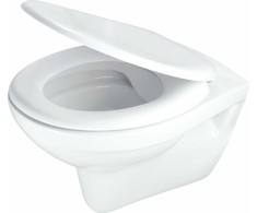 Klozetas Deante Boro Rimless su lėtai nusileidžiančiu dangčiu, Baltas