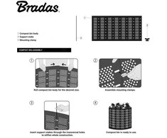 Komposto dėžė Bradas, 180 l, Ø50 cm