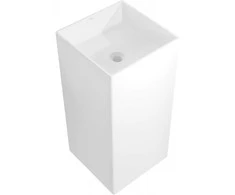 Konglomerato laisvai pastatomas praustuvas Mexen Xola-1, 40 x 40 cm, Baltas matt