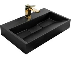 Konglomerato praustuvas REA Goya Juodas Mat, 60 cm