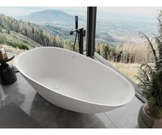 Konglomerato vonia Mexen Milano, 170 x 86 cm, Baltas matt