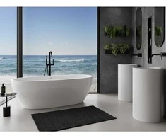 Konglomerato vonia Mexen Torino, 155 x 78 cm, Baltas gloss