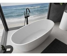 Konglomerato vonia Mexen Torino, 175 x 78 cm, Baltas gloss