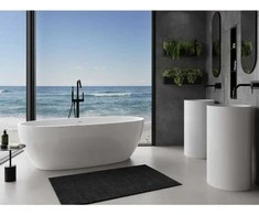 Konglomerato vonia Mexen Torino, 175 x 78 cm, Baltas gloss