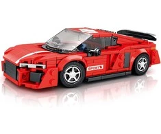 Konstruktoriaus rinkinys "Sportinis automobilis", raudonas, 373 el.