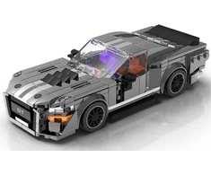 Konstruktoriaus rinkinys "Sportinis automobilis", pilkas, 437 el.