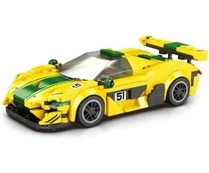 Konstruktoriaus rinkinys "Sportinis automobilis P1 GTR", geltonas/žalias, 368 el.