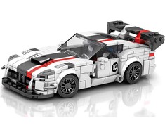 Konstruktoriaus rinkinys "Sportinis automobilis VIPER", baltas, 419 el.