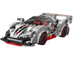 Konstruktorius Automobilis-Robotas 2in1, pilkas, 363 d.