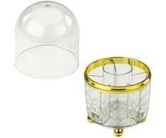 Kosmetikos organizatorius 360° su dangteliu, transparent