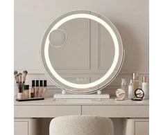 Kosmetinis veidrodis su LED MAKE-UP, Baltas, 40 cm