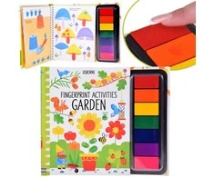 Kūrybinė knyga piešimui pirštams "Garden" (anglų kalba)