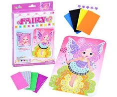 Kūrybinė lipdukų mozaika Fairy