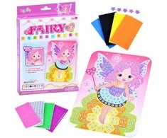 Kūrybinė lipdukų mozaika Fairy
