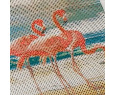 Kūrybinis rinkinys - deimantinė mozaika 3D "Flamingai"