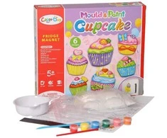 Kūrybinis rinkinys magnetukams iš gipso gaminti "Cupcake"