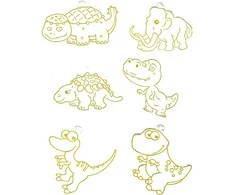 Kūrybinis vitražinių pakabukų gamybos rinkinys "Dinozaurai"