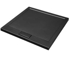 Kvadratinis dušo padėklas Besco Axim UltraSlim Stone Effect New, 80 x 80 x 4,5 cm