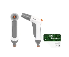 Laistymo pistoletas Bradas Baltas Line CLASSIC, reguliuojamas