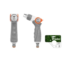 Laistymo pistoletas Bradas Baltas Line SMOOTH CONTROL, metalinis, reguliuojamas