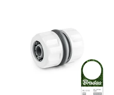 Laistymo žarnų 3/4" sujungimo adapteris Bradas Baltas LINE