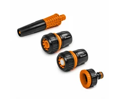 Laistymo žarnų jungtys 3/4 " Bradas Juodas Line, 4 vnt.