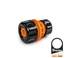 Laistymo žarnų sujungimo adapteris 3/4" / 1/2" Bradas Juodas LINE