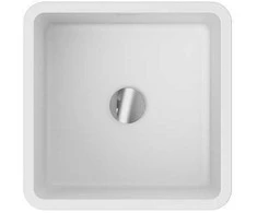 Laisvai pastatomas praustuvas Besco Aygo, 40 x 40 x 85 cm, su chrome sifonu