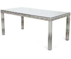 Lauko baldų komplektas Bristol 180 cm, 6+1, Light Pilkas / Pilkas Melange