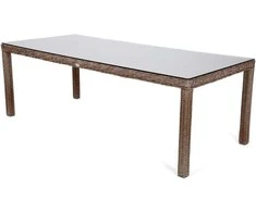 Lauko baldų komplektas Bristol 230 cm, 8+1, Ginger / Brown Melange