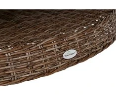 Lauko baldų komplektas Bristol Round Elegant 180 cm, 8+1, Ginger / Brown Melange