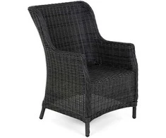 Lauko baldų komplektas Bristol Round Elegant 180 cm, 8+1, Pilkas / Pilkas Melange
