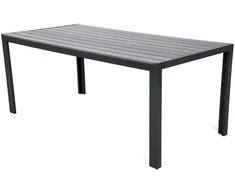 Lauko baldų komplektas Ibiza 185 cm, 8+1, Pilkas / Window Pilkas