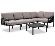 Lauko baldų komplektas KOMODO Corner, Antracite Grigio