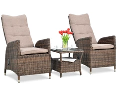 Lauko baldų komplektas MALTA DUO, Brown