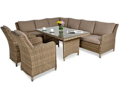 Lauko baldų komplektas MARYLAND DINING, Brown