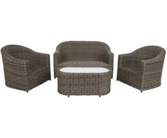 Lauko baldų komplektas Modena, Silk Pilkas / Melange
